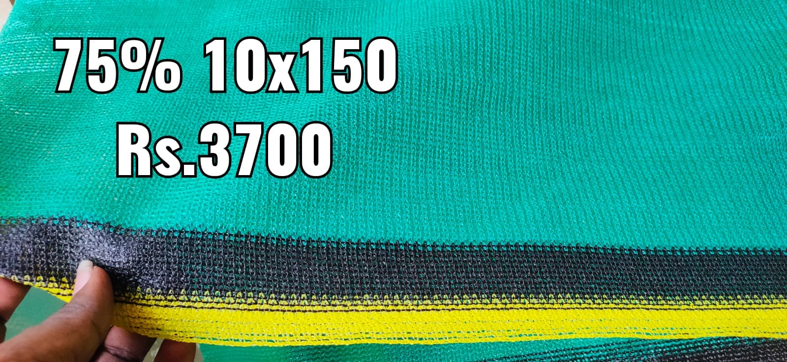 Green Shade Net 10x150x75%